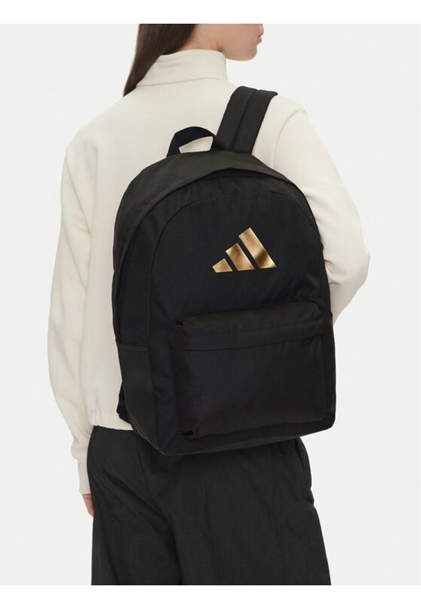 Adidas - adidas Plecak C-CLSC BARS BP IS7048 Czarny. Kolor: czarny. Materiał: materiał