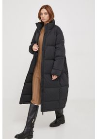 Calvin Klein kurtka puchowa damska kolor czarny zimowa oversize. Kolor: czarny. Materiał: puch. Sezon: zima #7