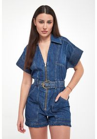 Elisabetta Franchi - Kombinezon damski jeansowy ELISABETTA FRANCHI. Materiał: jeans #7