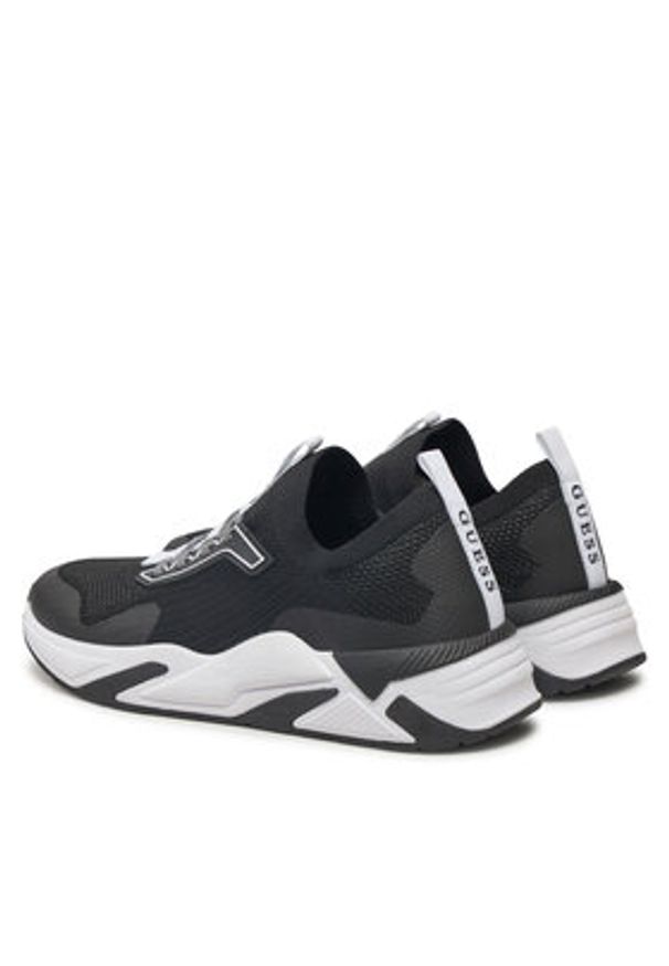 Guess Sneakersy FLPGAX FAB12 Czarny. Kolor: czarny. Materiał: skóra