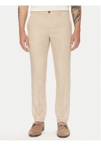 Lindbergh Garnitur 30-606060 Beżowy Slim Fit. Kolor: beżowy. Materiał: syntetyk #11