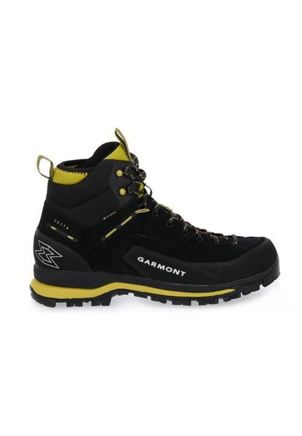 Buty trekkingowe męskie Garmont Vetta Tech Gtx. Wysokość cholewki: za kostkę. Zapięcie: sznurówki. Kolor: czarny. Materiał: materiał. Szerokość cholewki: normalna. Styl: sportowy. Sport: turystyka piesza