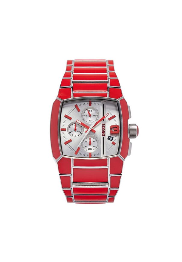 Diesel Zegarek Cliffhanger DZ4637 Czerwony. Kolor: czerwony
