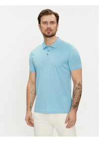 Karl Lagerfeld - KARL LAGERFELD Polo 745000 542200 Niebieski Regular Fit. Typ kołnierza: polo. Kolor: niebieski. Materiał: bawełna