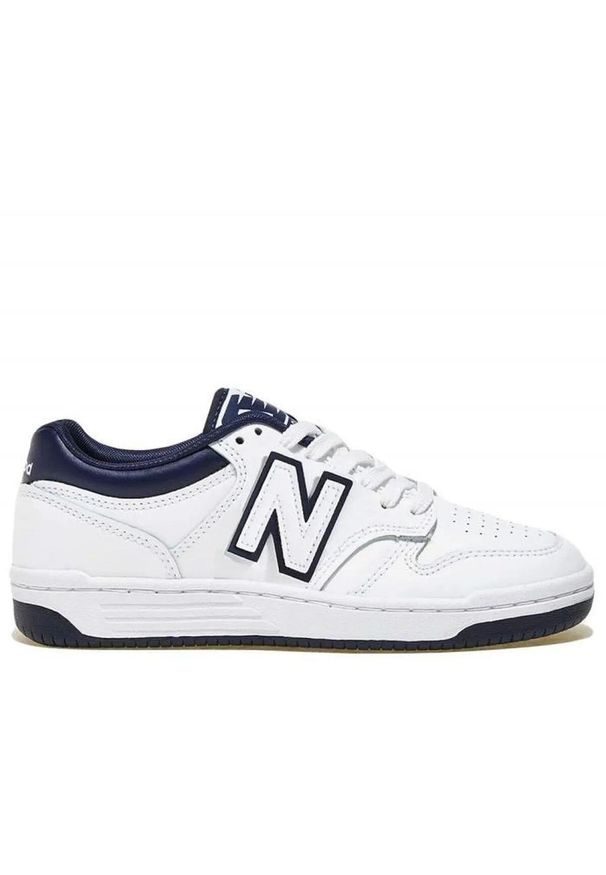 Buty do chodzenia męskie New Balance BB480LWN. Zapięcie: sznurówki. Kolor: biały. Materiał: syntetyk, materiał, tkanina. Szerokość cholewki: normalna. Sport: turystyka piesza