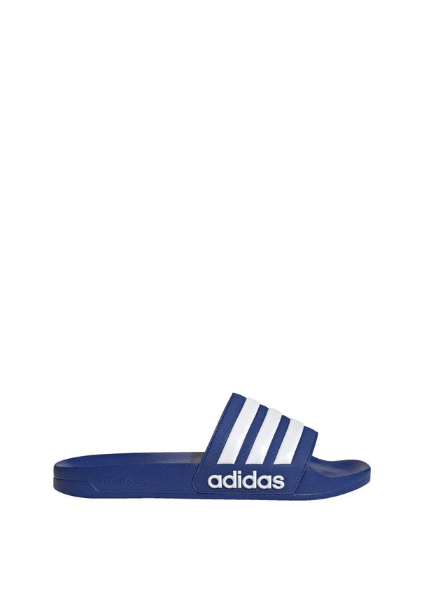 Adidas - Klapki basenowe Adilette Shower Slides. Kolor: biały, wielokolorowy, niebieski