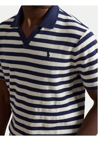 Polo Ralph Lauren Polo 710A13006004 Granatowy Regular Fit. Typ kołnierza: polo. Kolor: niebieski. Materiał: bawełna #5