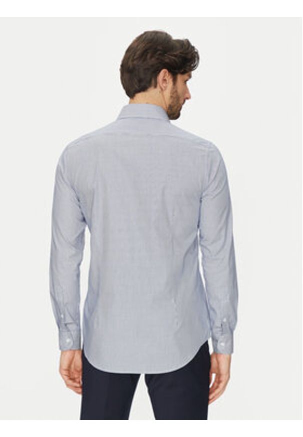 Michael Kors Koszula MK0DS01293 Niebieski Slim Fit. Kolor: niebieski. Materiał: bawełna