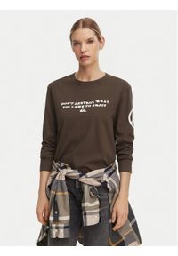 Quiksilver Bluzka Standard EQWZT03200 Brązowy Regular Fit. Kolor: brązowy. Materiał: bawełna #1