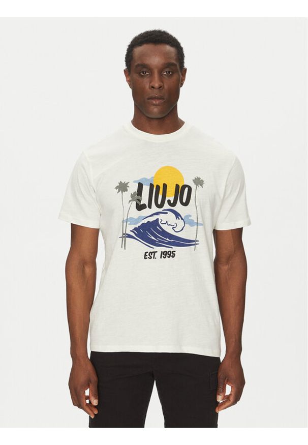 Liu Jo T-Shirt QA5274 J7734 Biały Regular Fit. Kolor: biały. Materiał: bawełna