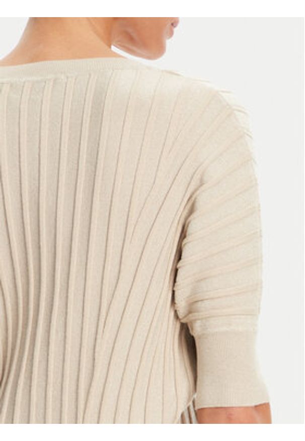 Morgan Sweter 251-MINSPI Beżowy Regular Fit. Kolor: beżowy. Materiał: wiskoza