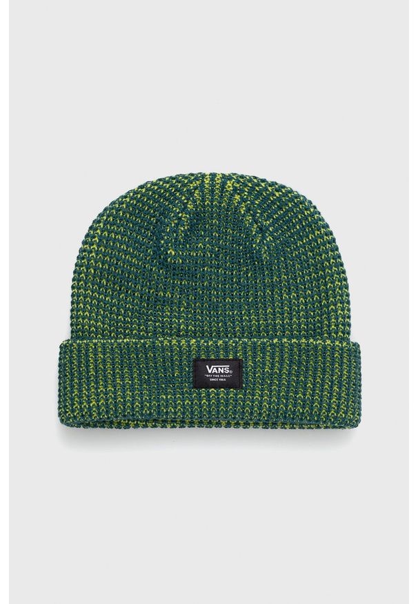Vans czapka dziecięca kolor zielony. Kolor: zielony