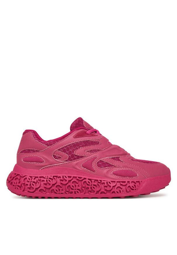 Guess Sneakersy FLTSWA LEA12 Różowy. Kolor: różowy. Materiał: skóra