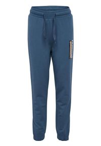 Spodnie dresowe sportowe dziecięce dresy Hummel Tukas Pants. Kolor: niebieski. Materiał: dresówka. Sport: piłka nożna