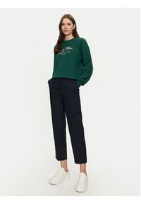 TOMMY HILFIGER - Tommy Hilfiger Bluza Modern WW0WW43574 Zielony Regular Fit. Kolor: zielony. Materiał: bawełna #4