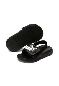 Sandały Chłopak Puma Popcat 20 Backstrap czarny. Kolor: czarny, wielokolorowy, biały. Sezon: lato. Styl: sportowy #1