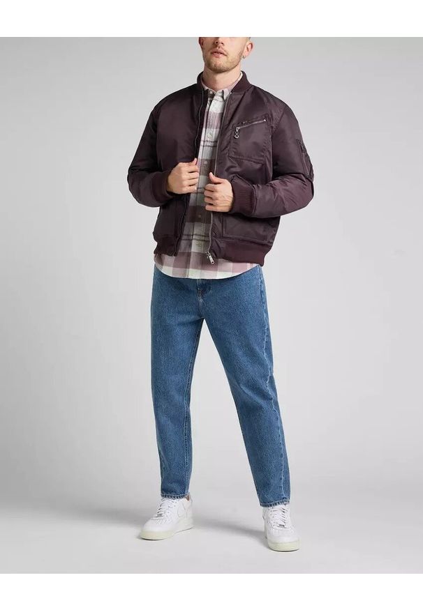 Lee - LEE BOMBER JACKET MĘSKA KURTKA PRZEJŚCIOWA VELVET L87GOS74 112321557