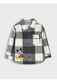 Sinsay - Kurtka koszulowa w kratę Minnie Mouse - kremowy. Kolor: kremowy. Wzór: motyw z bajki #1