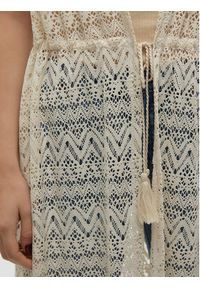 Vero Moda Kardigan Maya 10304466 Beżowy Regular Fit. Kolor: beżowy. Materiał: syntetyk #3