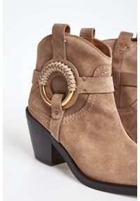 See By Chloé - Kowbojki damskie skórzane SEE BY CHLOÉ. Materiał: skóra #3