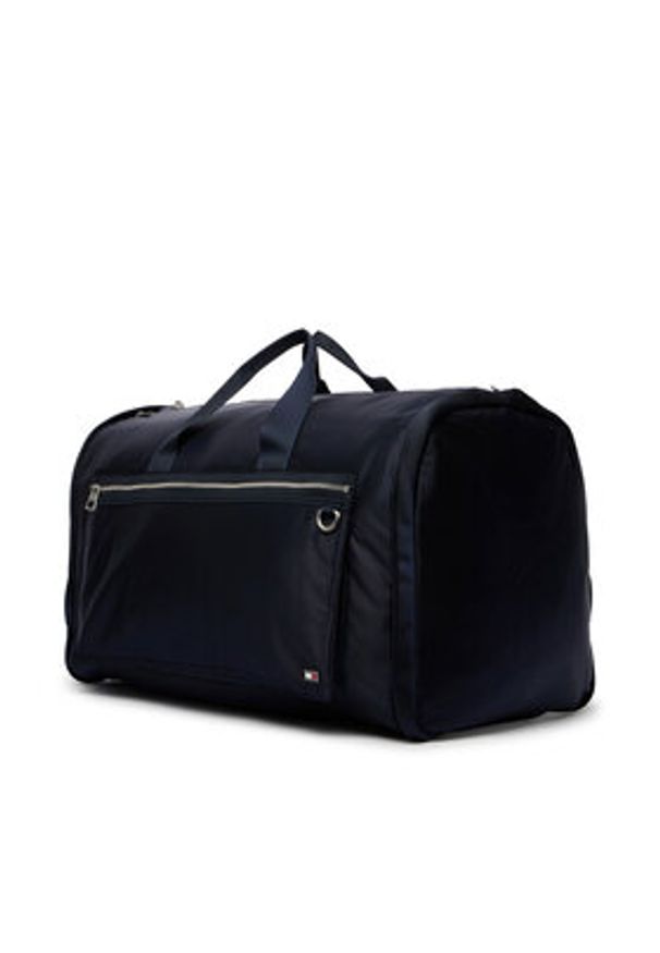 TOMMY HILFIGER - Tommy Hilfiger Torba podróżna Th Garment AM0AM14109 Granatowy. Kolor: niebieski. Materiał: materiał