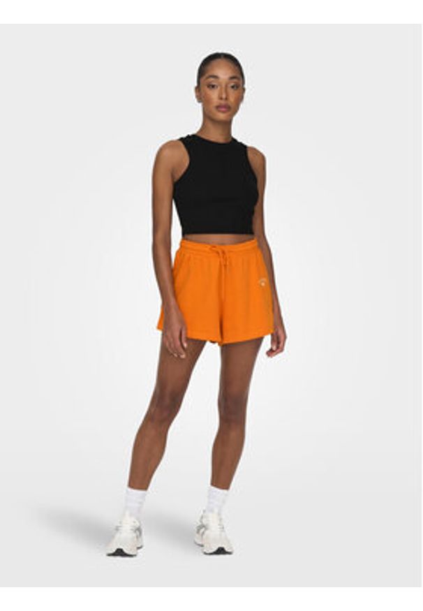 only - ONLY Top Vilma 15282771 Czarny Slim Fit. Kolor: czarny. Materiał: bawełna