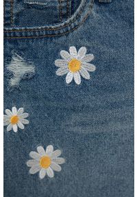 Levi's® - Levi's szorty jeansowe dziecięce z aplikacją regulowana talia. Okazja: na spotkanie biznesowe. Kolor: niebieski. Materiał: jeans. Wzór: aplikacja. Styl: biznesowy