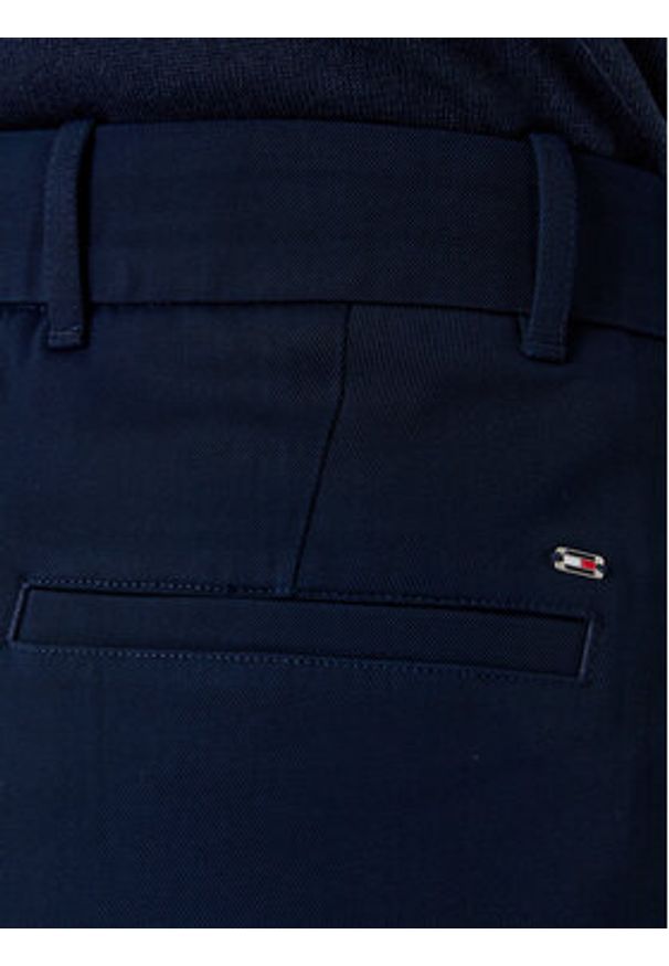 TOMMY HILFIGER - Tommy Hilfiger Spodnie materiałowe WW0WW46749 Granatowy Relaxed Fit. Kolor: niebieski. Materiał: wiskoza
