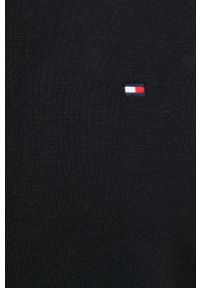 TOMMY HILFIGER - Tommy Hilfiger sweter męski kolor czarny. Okazja: na co dzień. Kolor: czarny. Styl: casual #4