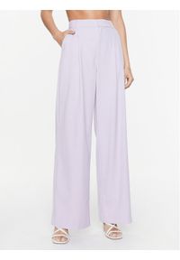 GESTUZ - Gestuz Spodnie materiałowe Paula 10906861 Fioletowy Relaxed Fit. Kolor: fioletowy. Materiał: syntetyk, wiskoza #1