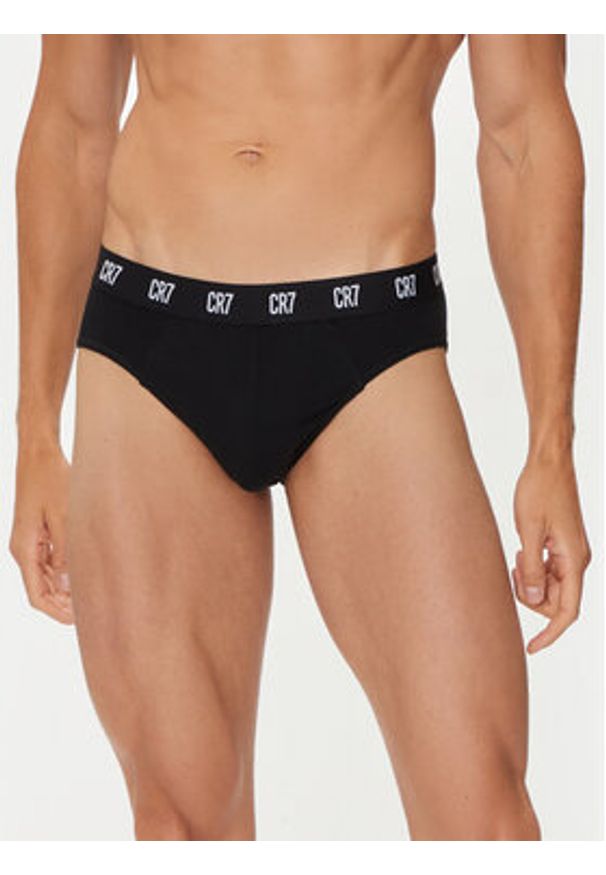 Cristiano Ronaldo CR7 Komplet 3 par slipów Main Basic Brief 3-Pack 8100-66-900 Czarny. Kolor: czarny. Materiał: bawełna