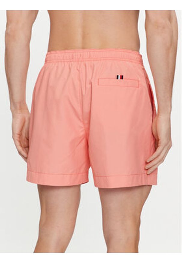 TOMMY HILFIGER - Tommy Hilfiger Szorty kąpielowe UM0UM03258 Różowy Regular Fit. Kolor: różowy. Materiał: syntetyk