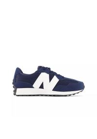 Buty do chodzenia dla dzieci New Balance 327. Zapięcie: sznurówki. Kolor: niebieski. Materiał: materiał, tkanina, syntetyk. Szerokość cholewki: normalna. Sport: turystyka piesza