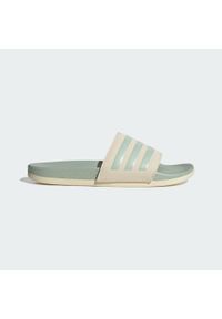 Adidas - adilette Comfort Slides. Kolor: biały, zielony, wielokolorowy. Styl: klasyczny