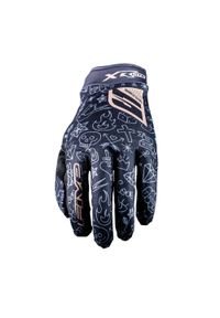 FIVE GLOVES - Rękawiczki dziecięce XR-LITE - TATTOO BLACK/GOLD (czarno-złote) - XL/06. Kolor: żółty, czarny, wielokolorowy, pomarańczowy. Sport: kolarstwo #1