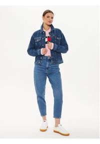 Tommy Jeans Kurtka jeansowa DW0DW19280 Granatowy Mom Fit. Kolor: niebieski. Materiał: bawełna #4
