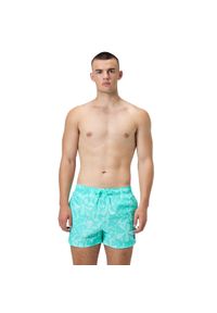 Speedo - Męskie Spodenki Kąpielowe Redondo Edge Volley Z Nadrukiem. Kolor: niebieski. Wzór: nadruk. Styl: sportowy