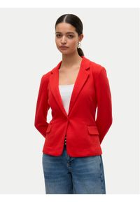 Vero Moda Marynarka Julia 10154123 Czerwony Regular Fit. Kolor: czerwony. Materiał: syntetyk, wiskoza