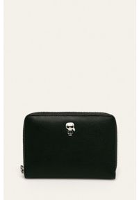 Karl Lagerfeld - Portfel skórzany. Kolor: czarny. Materiał: skóra #1