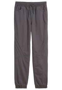 bonprix - Spodnie ocieplane chłopięce z gumką w talii, regular fit. Kolor: szary #1