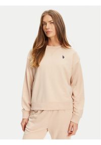 U.S. Polo Assn. Bluza WUP1492 Beżowy Regular Fit. Typ kołnierza: polo. Kolor: beżowy. Materiał: bawełna