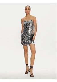 only - ONLY Sukienka koktajlowa Jadel 15332687 Srebrny Regular Fit. Kolor: srebrny. Materiał: syntetyk. Styl: wizytowy #8