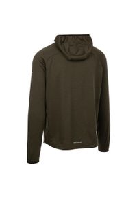 TRESPASS - Bluza Z Kapturem Męska Sportowa Montgo. Typ kołnierza: kaptur. Kolor: zielony. Sport: turystyka piesza