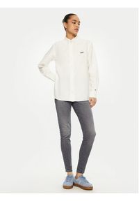 Tommy Jeans Koszula DW0DW19358 Biały Relaxed Fit. Kolor: biały. Materiał: bawełna #4