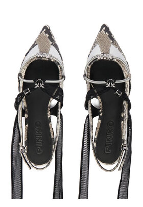 Pinko - PINKO Baleriny Gianira 30 SD0547 P042 Szary. Kolor: szary. Materiał: skóra