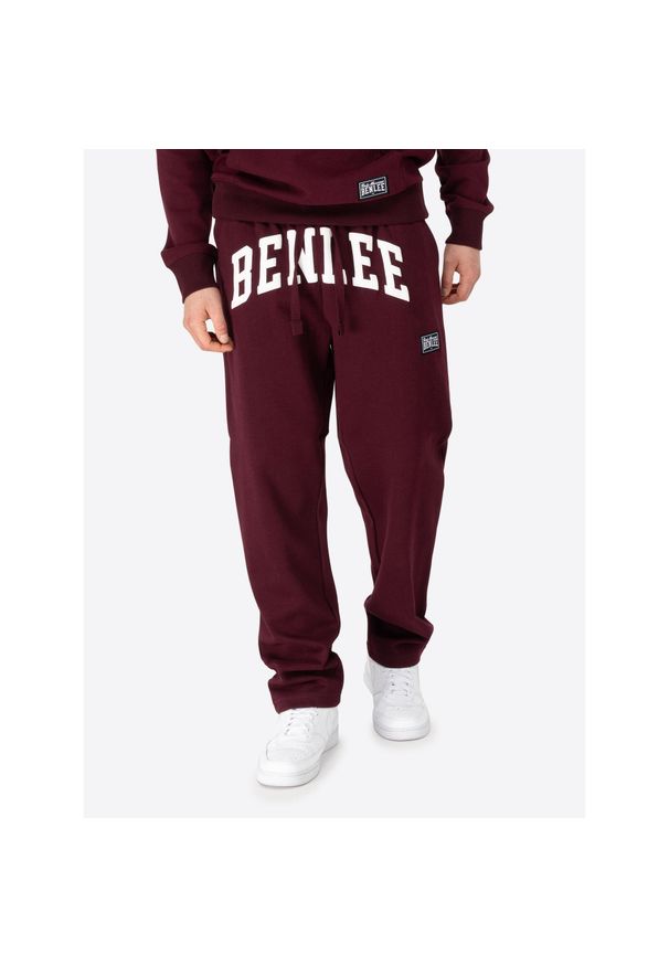 Spodnie do biegania Benlee Atkins Regular Fit. Kolor: wielokolorowy, biały, czerwony. Materiał: dresówka