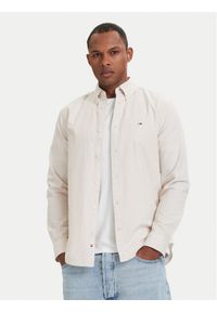 Tommy Jeans Koszula DM0DM21298 Beżowy jasny Regular Fit. Kolor: beżowy. Materiał: bawełna #1