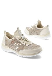 Półbuty damskie S.Barski, ze skóry naturalnej licowej wsuwane na lekkiej podeszwie, beżowe, GR61-5990. Zapięcie: bez zapięcia. Kolor: beżowy. Materiał: skóra #7