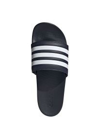 Adidas - Klapki adidas Adilette Comfort M GZ5892 białe granatowe. Kolor: wielokolorowy, niebieski, biały. Materiał: syntetyk, materiał. Styl: klasyczny