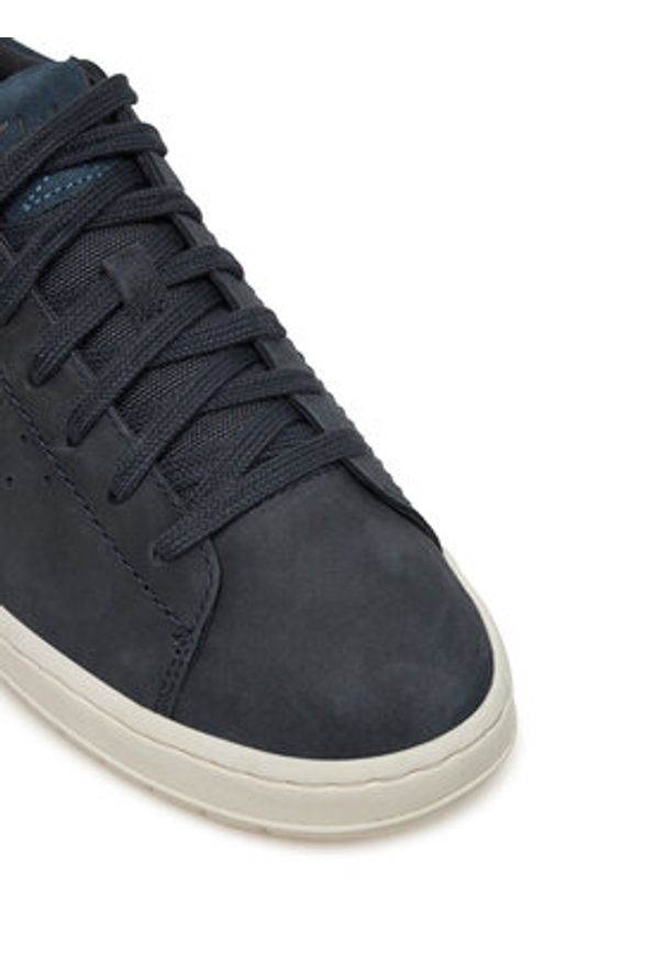 Clarks Sneakersy Courtlite2 Run 26181323 Granatowy. Kolor: niebieski. Materiał: nubuk, skóra. Sport: bieganie